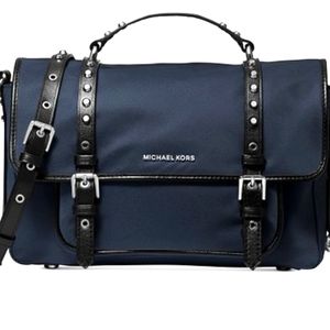 Michael kors Leila flap nylon messenger crossbody shoulder bag